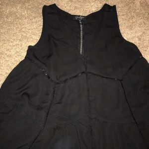 Black Flowy Tank Top